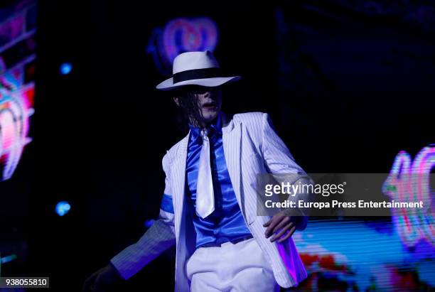 Michael Jackson imitating attends 'La Noche De Cadena 100' charity concert at WiZink Center on March 24, 2018 in Madrid, Spain.