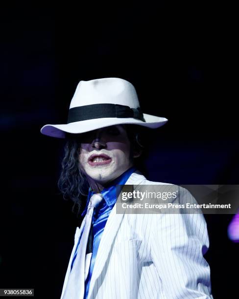 Michael Jackson imitating attends 'La Noche De Cadena 100' charity concert at WiZink Center on March 24, 2018 in Madrid, Spain.