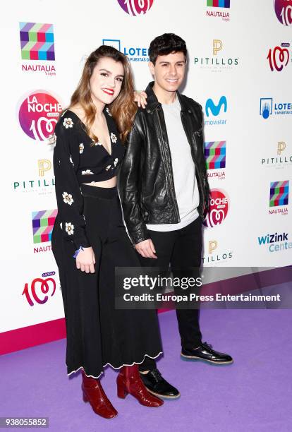 Amaia Romero and Alfred Garcia attend 'La Noche De Cadena 100' charity concert at WiZink Center on March 24, 2018 in Madrid, Spain.