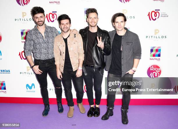 Atacados music band attend 'La Noche De Cadena 100' charity concert at WiZink Center on March 24, 2018 in Madrid, Spain.