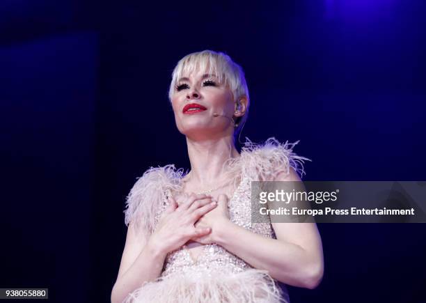Soraya Arnelas attends 'La Noche De Cadena 100' charity concert at WiZink Center on March 24, 2018 in Madrid, Spain.