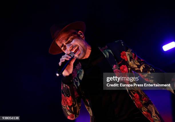 Efecto Pasillo attend 'La Noche De Cadena 100' charity concert at WiZink Center on March 24, 2018 in Madrid, Spain.