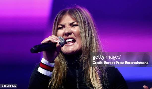 Amaia Montero attends 'La Noche De Cadena 100' charity concert at WiZink Center on March 24, 2018 in Madrid, Spain.