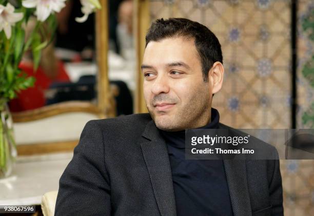 March 05: Kerim Bouzouita, social media influencer and political strategy and communications consultant on March 05, 2018 in TUNIS, TUNISIA.