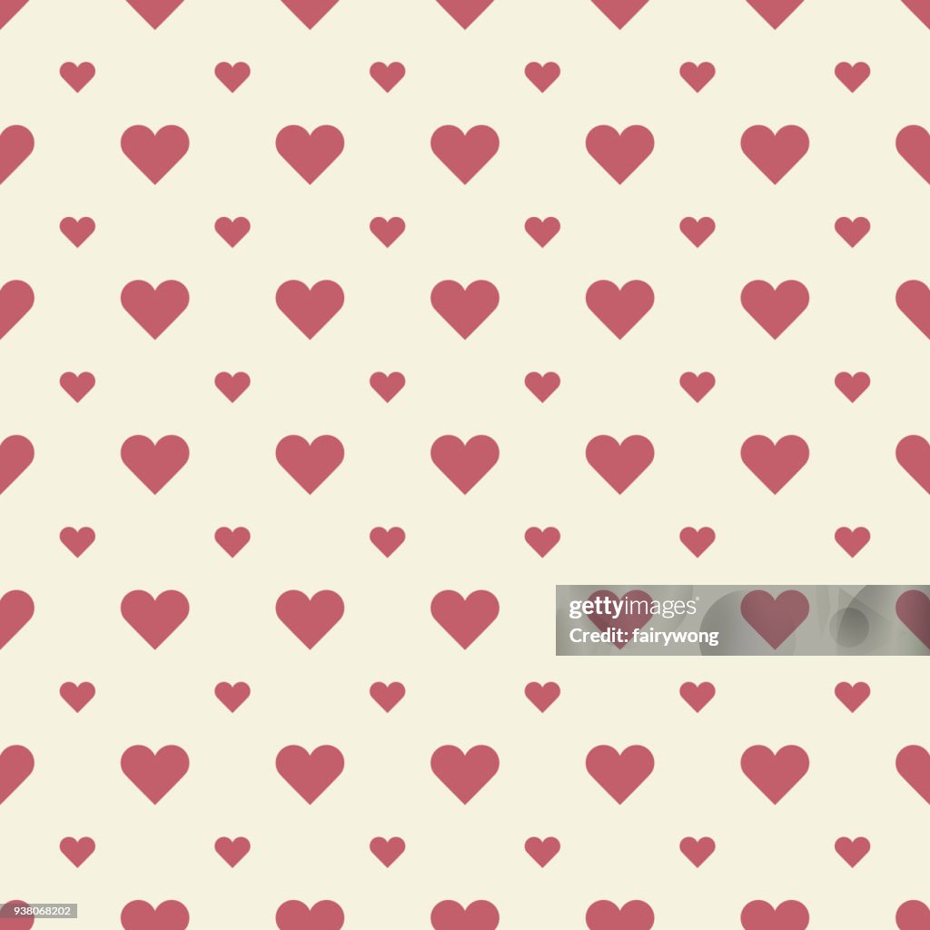 Heart Shape Seamless Pattern High-Res Vector Graphic - Getty Images