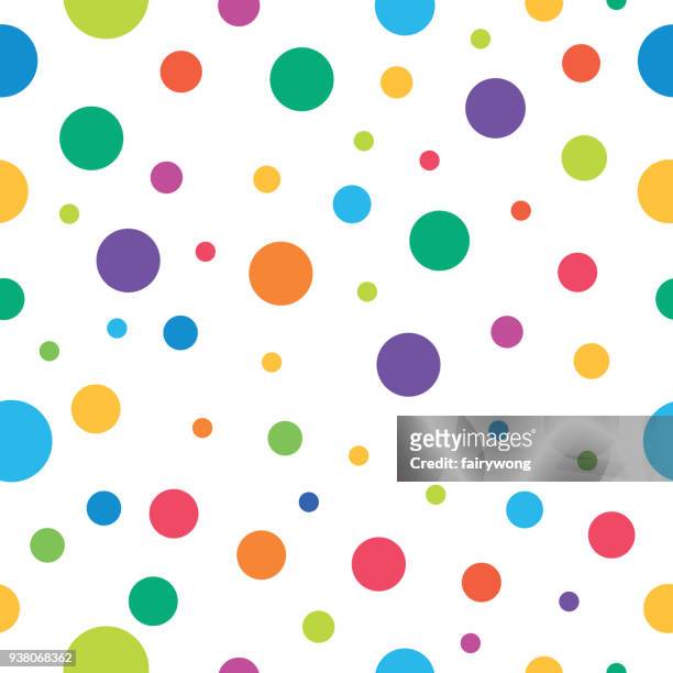polka dot seamless pattern - polka dot stock illustrations