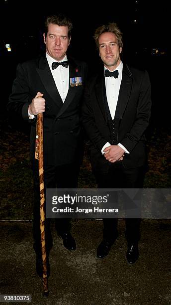 Major Phil Packer and Ben Fogle attend The Berkeley Square Christmas Ball on December 3, 2009 in London, England.