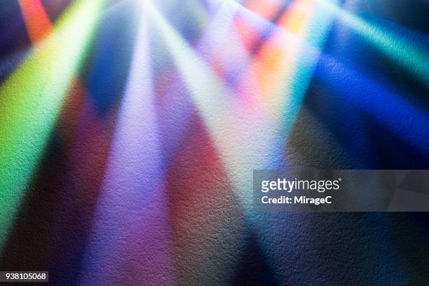 colorful light beam shining on paper texture - fast studio stock pictures, royalty-free photos & images