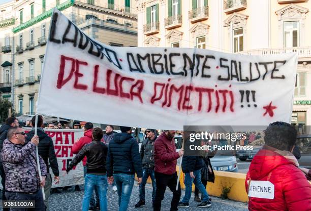 The march against biocide and the environmental massacre took place in Naples in the "Land of fires" and to protest against the governor of Campania...