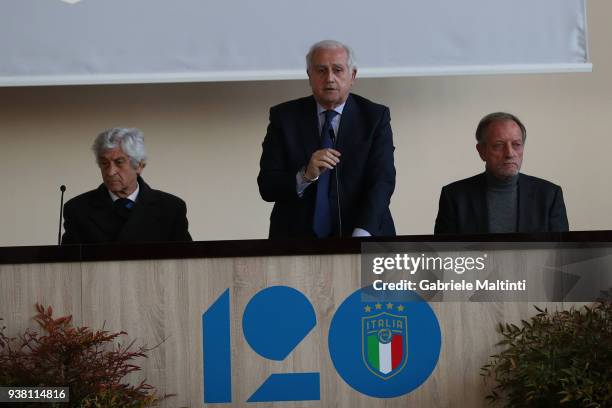 Roberto Fabbricini Commissioner FIGC at Coverciano on March 26, 2018 in Florence, Italy.