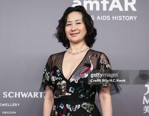 Pansy Ho attends the amfAR Hong Kong Gala 2018 at Shaw Studios on March 26, 2018 in Hong Kong, Hong Kong.