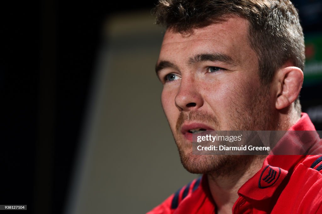Munster Rugby Squad Training and Press Conference