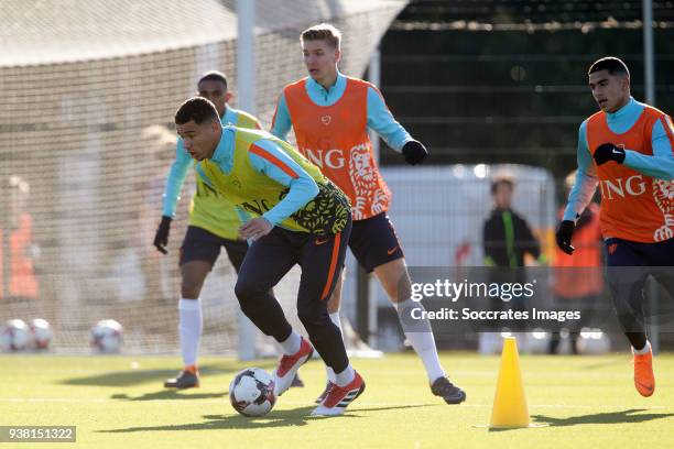 Armando Obispo of Holland U19 during the Training Holland U19 at the Papendal on March 19, 2018 in Papendal Netherlands