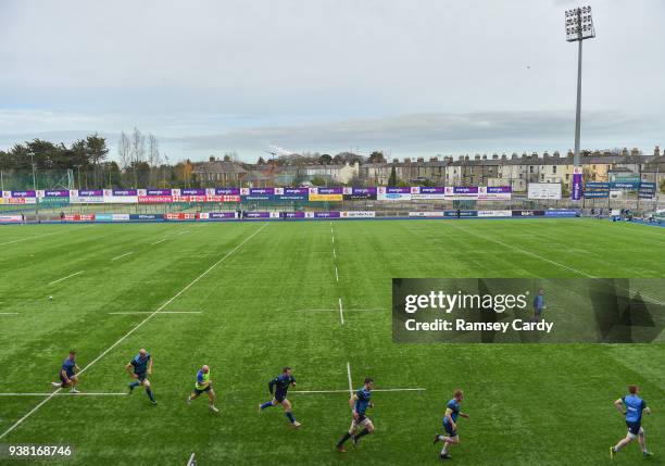 Dublin , Ireland - 26 March 2018; A general view during Leinster Rugby squad training at Energia Park in Donnybrook, Dublin.