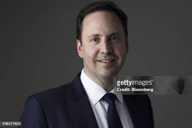 Steven Ciobo, Australia's trade and investment minister, poses for a photograph following a Bloomberg Television interview in London, U.K., on...