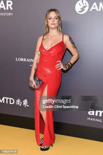 Swedish singer-songwriter Tove Lo attends the amfAR Hong Kong Gala 2018 at Shaw Studios on March 26, 2018 in Hong Kong, Hong Kong.