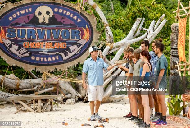 Fate Is The Homie" - Jeff Probst and Tribe Malolo on the sixth episode of Survivor: Ghost Island, airing Wednesday, March 28 on the CBS Television...