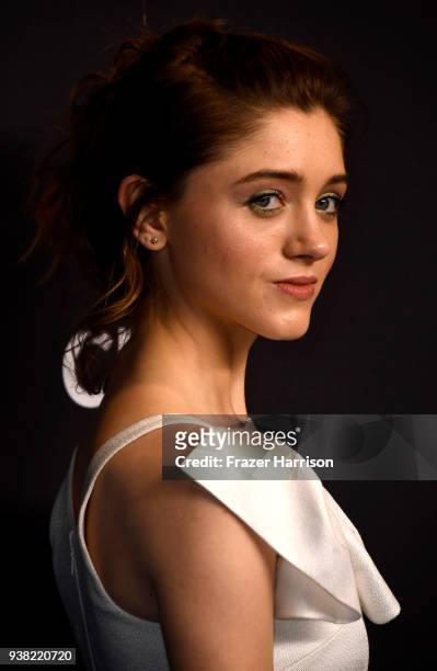 Natalia Dyer attends The Paley Center For Media's 35th Annual PaleyFest Los Angeles - "Stranger Things" at Dolby Theatre on March 25, 2018 in...