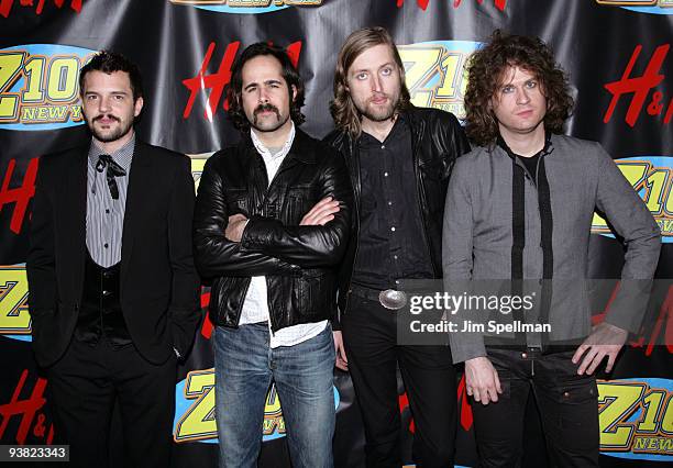 Brandon Flowers, Ronnie Vannucci Jr., Mark Stoermer and Dave Keuning of The Killers