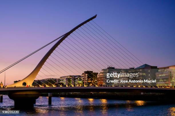 dublin at dusk - e1 stock pictures, royalty-free photos & images