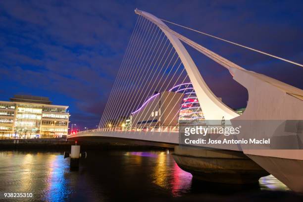 dublin at dusk - convention centre dublin stock pictures, royalty-free photos & images