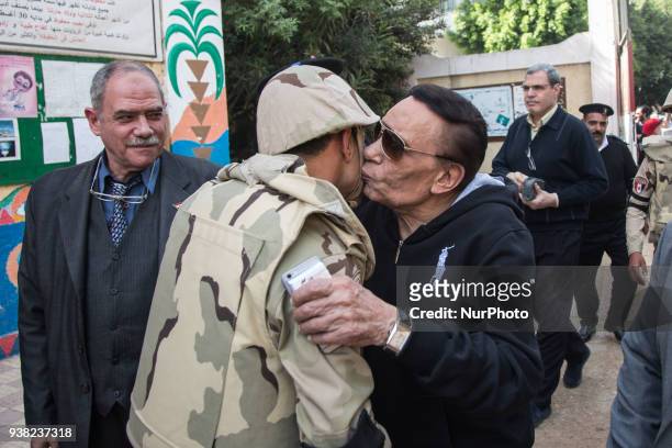 Artist Adel Imam votes in the presidential election, Egyptians go to the polls in a three-day vote to choose between the current Abdel-Fattah al-Sisi...