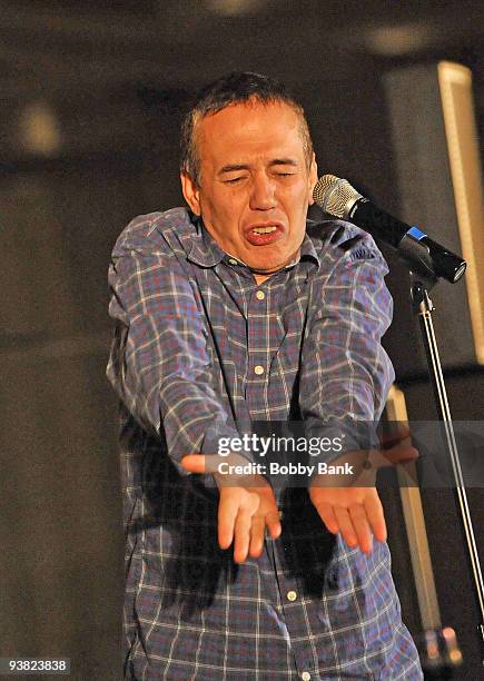 Gilbert Gottfried performs at Catch A Rising Star Club on November 28, 2009 in Princeton, New Jersey.