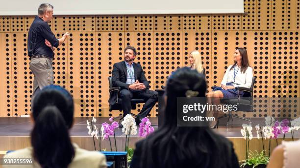 Interview Conference Table 19,600 Interview Set Stage Stock Photos, High-Res Pictures, and Images ...