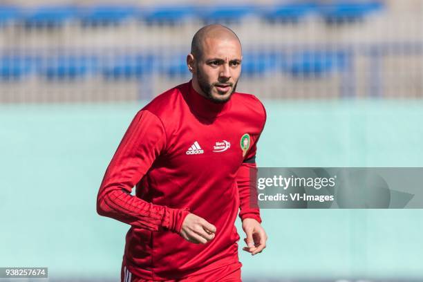 Nordin Amrabat of Morocco during a training session prior to the International friendly match between Morocco and Oezbekistan in Cassablanca on March...