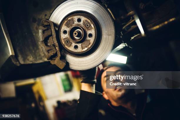 auto mechanic - brake stock pictures, royalty-free photos & images