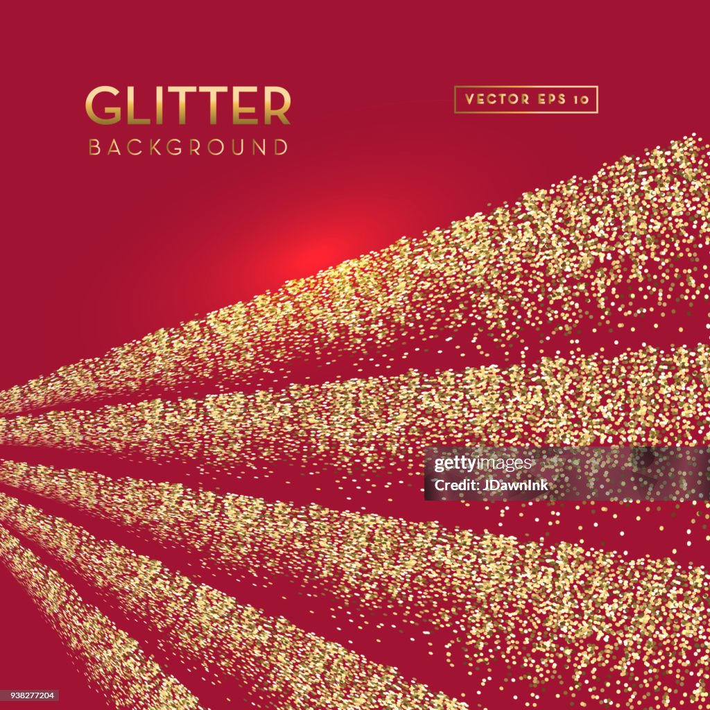 Red And Gold Glitter Background Template Design Layouts High-Res Vector