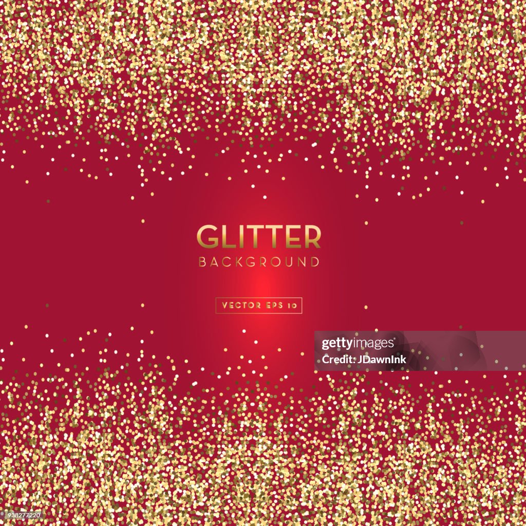 Red And Gold Glitter Background Template Design Layouts High-Res Vector