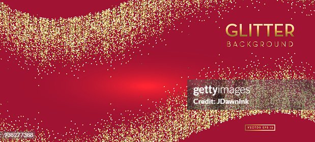 Red And Gold Glitter Background Template Design Layouts High-Res Vector