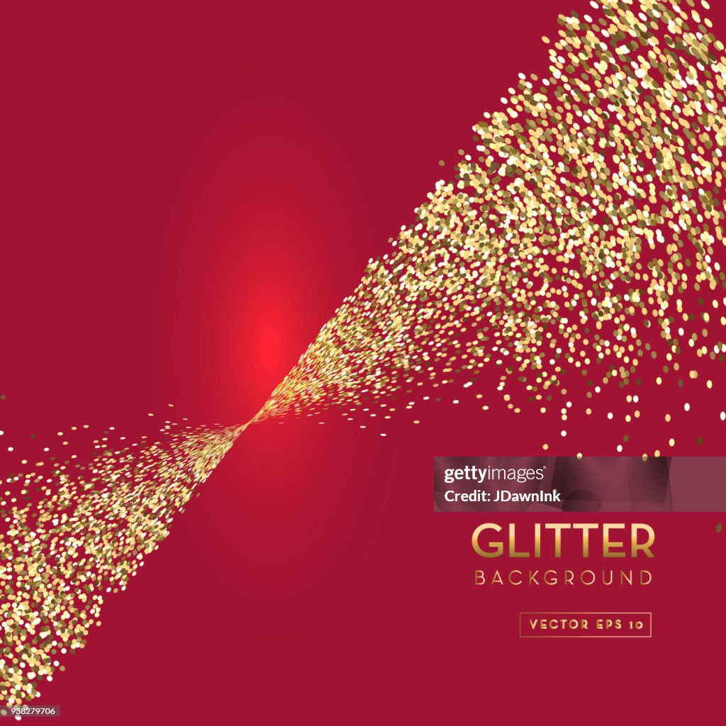 Red And Gold Glitter Background Template Design Layouts High-Res Vector