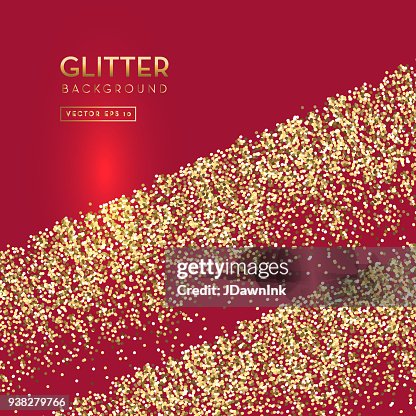 Red And Gold Glitter Background Template Design Layouts High-Res Vector