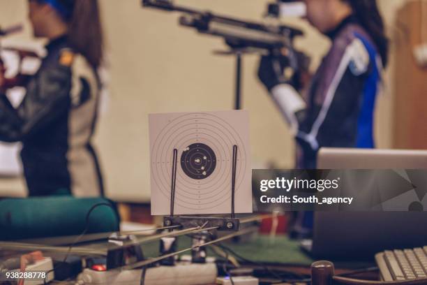they are good shooters - handgun stock pictures, royalty-free photos & images