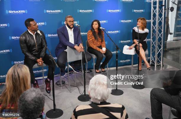 Lyriq Bent, Tyler Perry and Taraji P. Henson take part as Hoda Kotb hosts a live SiriusXM event with Taraji P. Henson, Tyler Perry and the cast of...