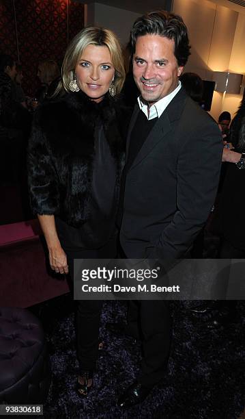 Tina Hobley and Oliver Wheeler attend the Interiors by Yoo Book Launch held at Selfridges on December 3, 2009 in London, England.