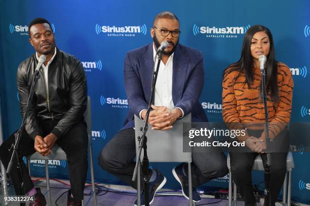 Lyriq Bent, Tyler Perry and Taraji P. Henson take part as Hoda Kotb hosts a live SiriusXM event with Taraji P. Henson, Tyler Perry and the cast of...