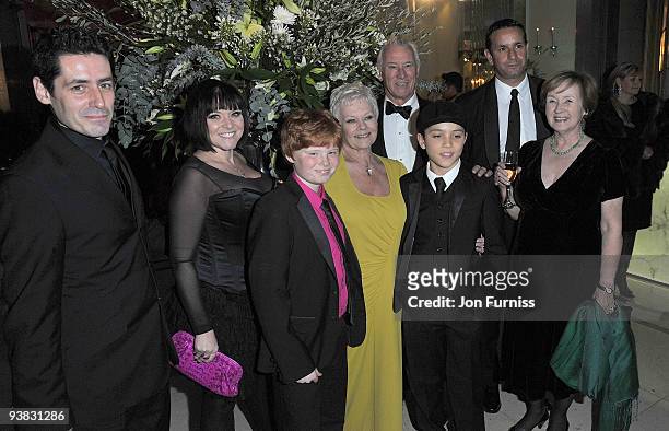 Dame Judi Dench and family attend the ''Nine'' world film premiere after party at Claridges Hotel on December 3, 2009 in London, England.