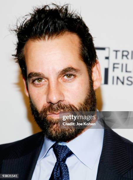 Actor Adrian Pasdar attends Tribeca Film Institute's benefit screening of "Everybody's Fine" at AMC Lincoln Square on December 3, 2009 in New York...