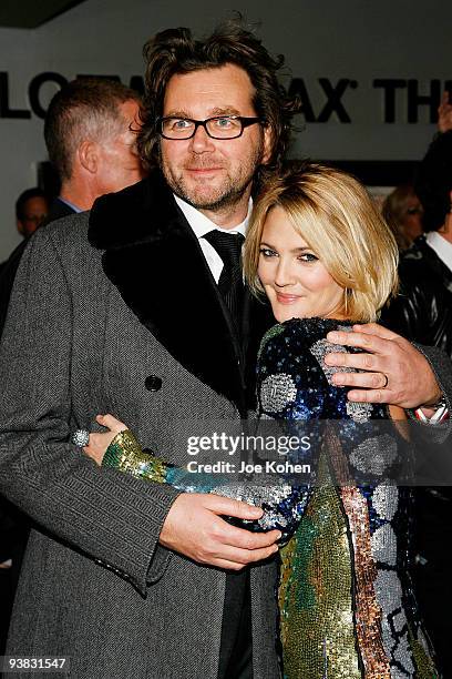 Writer and Director Kirk Jones and actress Drew Barrymore attend Tribeca Film Institute's benefit screening of "Everybody's Fine" at AMC Lincoln...