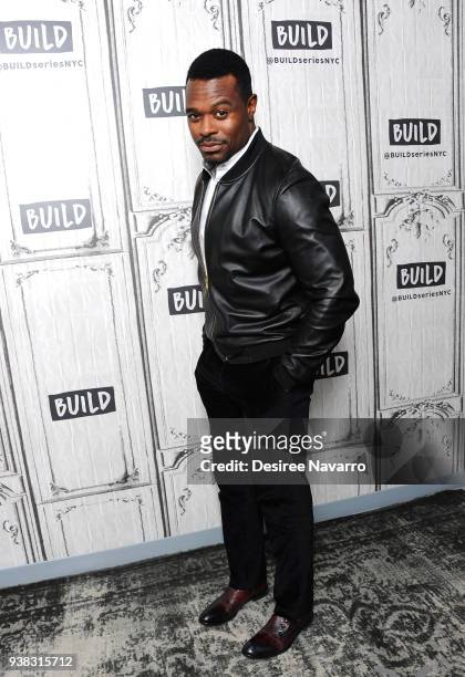 Canadian-Jamaican actor Lyriq Bent attends Build Series to discuss the film 'Acrimony' at Build Studio on March 26, 2018 in New York City.