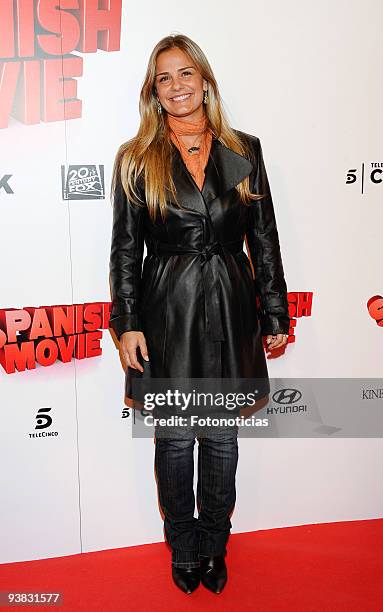 Milene Domingues attends the premiere of ''Spanish Movie'' at Kinepolis Cinema on December 3, 2009 in Madrid, Spain.