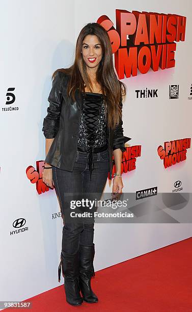 Actress Andrea Gara attends the premiere of ''Spanish Movie'' at Kinepolis Cinema on December 3, 2009 in Madrid, Spain.