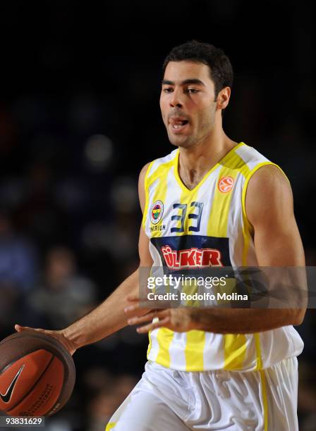 Serhat Cetin of Fenerbahce Ulker Istanbul is shown in action during the Euroleague Basketball Regular Season 2009-2010 Game Day 6 between Regal FC...