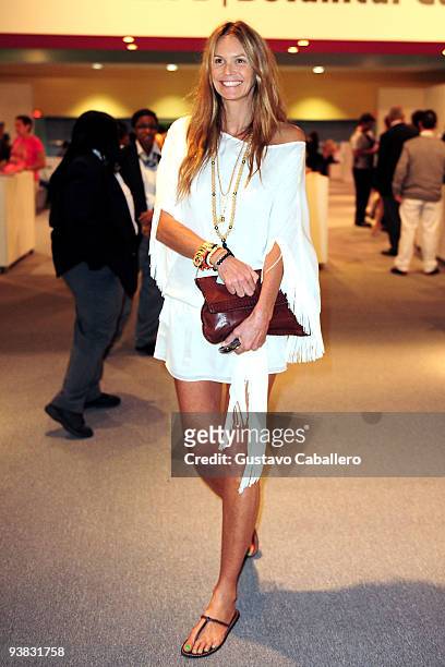Model Elle Macpherson attends Art Basel Miami on December 3, 2009 in Miami Beach, Florida.