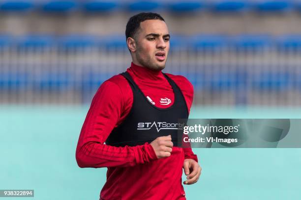 Sofyan Amrabat of Morocco during a training session prior to the International friendly match between Morocco and Oezbekistan in Cassablanca on March...