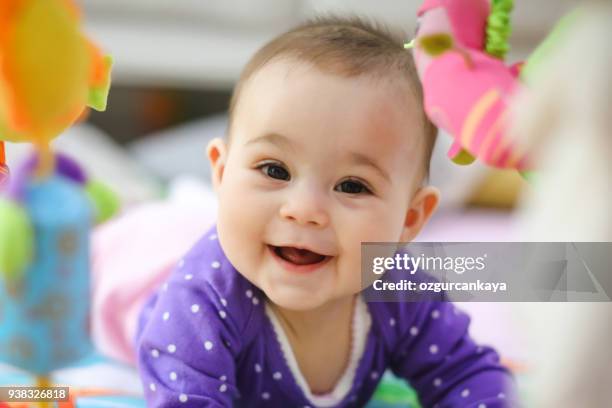 happy baby - baby girls stock pictures, royalty-free photos & images