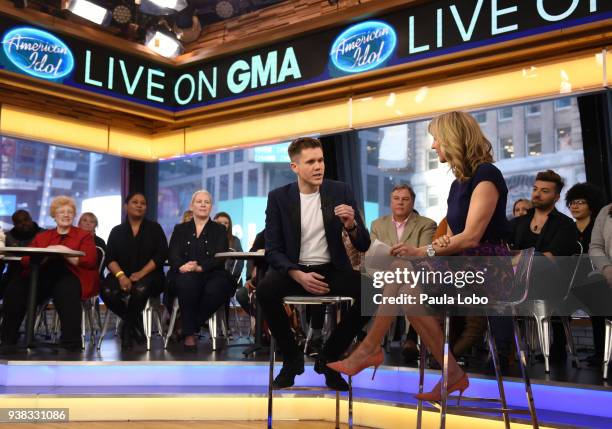 American Idol winner Trent Harmon on "Good Morning America," Monday, March 26 airing on the Walt Disney Television via Getty Images Television...